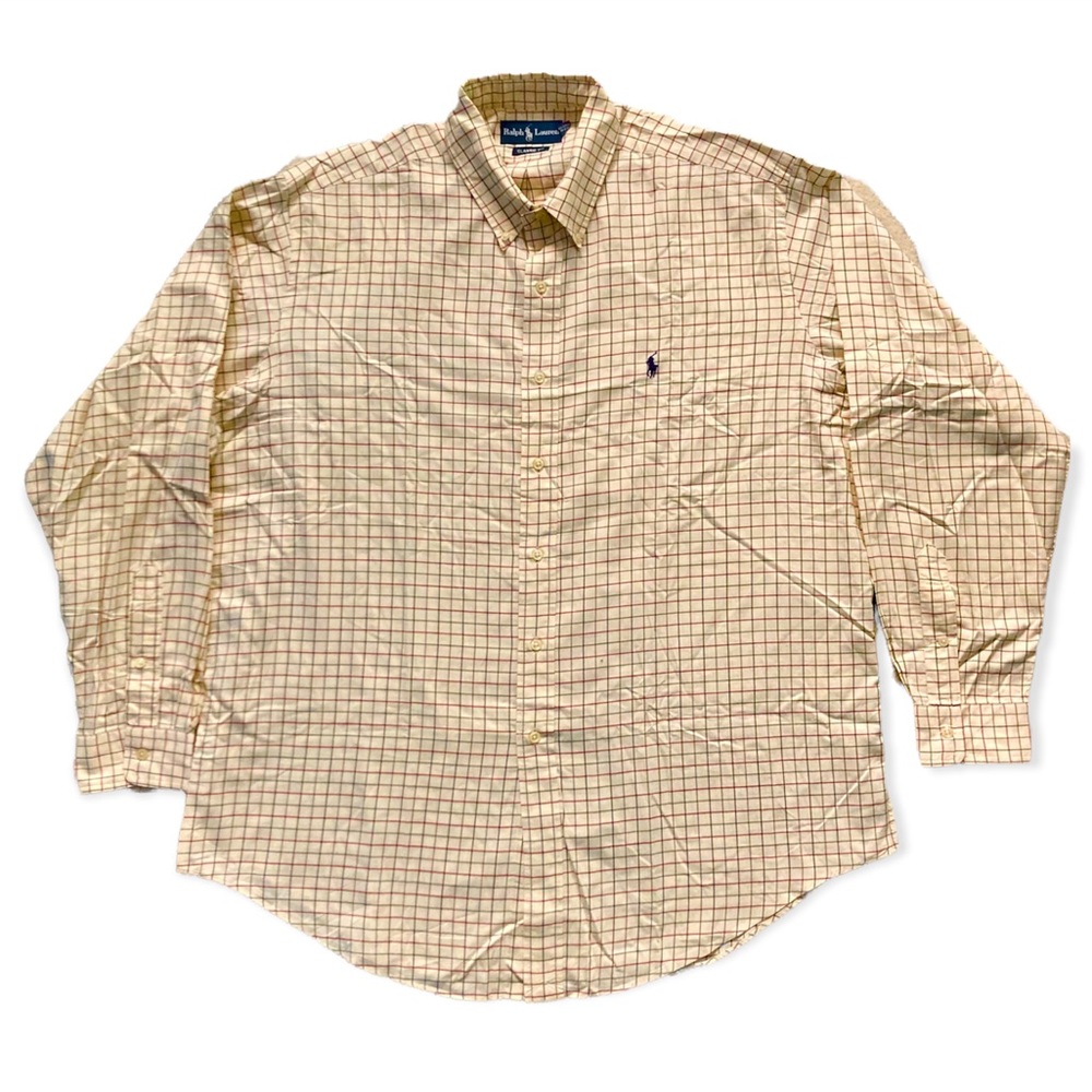 VINTAGE Ralph Lauren Preppy Brushed Cotton Shirt